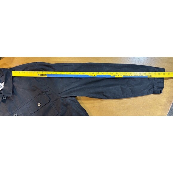 Flint And Tinder Men's 2XL Blanket Waxed Trucker Jacket Black/Gray Embroidered - Picture 8 of 8